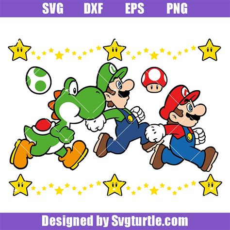 Super Mario SVG & PNG Cricut Free Download